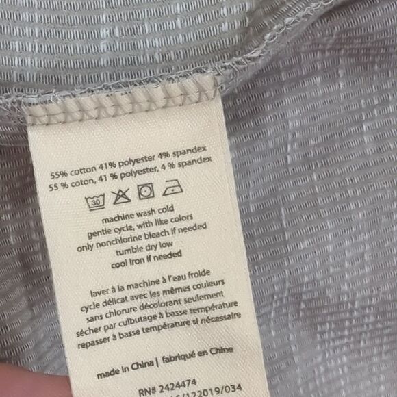 Donni Sandwash Cardigan Womens Plus One Size Striped Open Front - Picture 8 of 10